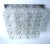 Large limburg glass flush mount light with 16 structured glass shades mounted on a chrome base dimensions 18.11 in. H x...