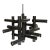 Jonathan Adler Modern Tubular Milano Kinetic Chandelier, Bronze For Sale