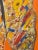 American Vintage Peter Passuntino Mosaic Butterfly on Orange Oil Painting - Gold Frame For Sale - Image 3 of 8