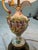 Ceramic Mid 20th Century Pair of Italian Capodimonte Style Hand-Painted Figural Urn Table Lamps For Sale - Image 7 of 8