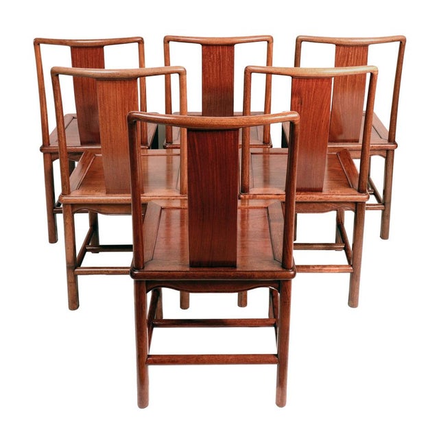 MidCentury Modern Chinese Dining Chairs Set of 6 Chairish