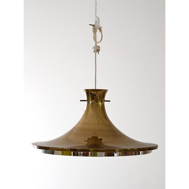 Vintage Golden Pendant Lamp, 1960s For Sale - Image 3 of 8