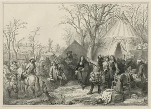 Madou, A. Vandermeulen at the Siege of Valenciennes, 1842, Paper