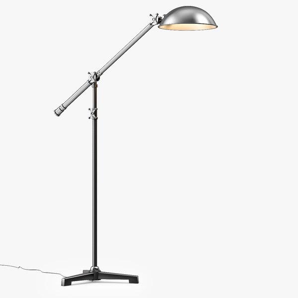 Industrial Restoration Hardware Rowan Pharmacy Task Floor Lamp For Sale - Image 3 of 6