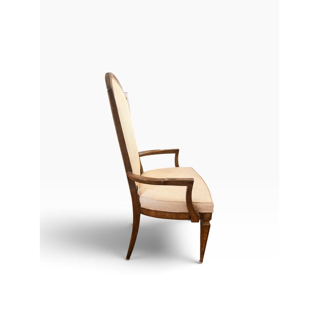 Late 20th Century Attributed to Mastercraft Burl Wood High-Back Dining Chairs, Set of 6 For Sale In Boston - Image 6 of 18