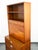 Mid Century Modern China Cabinet Hutch Bassett Walnut Drop Desk Vintage Drawers For Sale - Image 11 of 12