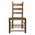 1900s Antique Ladder Back Chair With Woven Seat For Sale