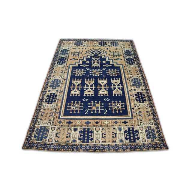Oriental Hand Knotted Rug Turkish Anatolian 4'5" x 6'5" For Sale In Houston - Image 6 of 6
