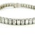 1990s 18k White Gold 16.32 Carat Emerald Cut Diamond Tennis Bracelet For Sale - Image 10 of 11