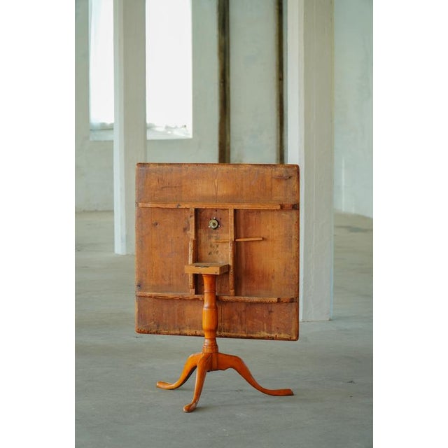 Antique Late 19th Century Swedish Square Folding Table in Burl Wood For Sale - Image 16 of 18