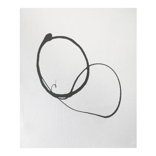 Contemporary Abstract Acrylic on Raw Canvas Painting "Intersection" by Brooke Noel Morgan For Sale