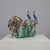 Italian Hand-Painted Ceramic Sculpture with Two Peacocks, 1960s For Sale - Image 4 of 9
