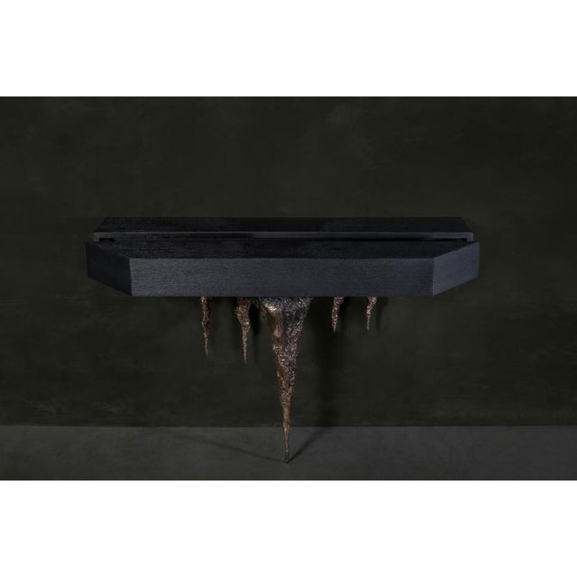 Disenchanted Console Table in Cast Bronze by William Guillon For Sale - Image 4 of 10