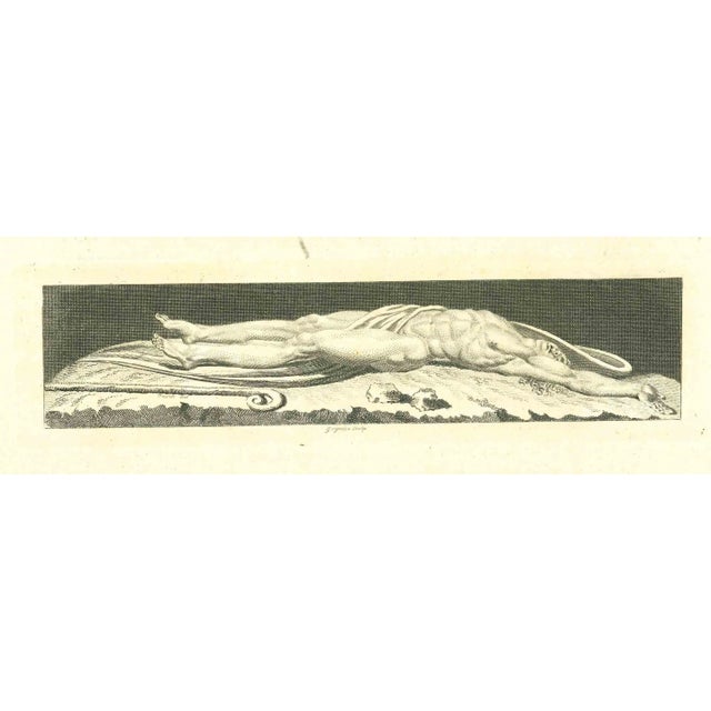 Dead Corpus After Grignion is an original etching artwork realized by Thomas Holloway for Johann Caspar Lavater's "Essays...