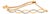 14K Yellow Gold Plated .925 Sterling Silver 1/10 cttw Diamond Infinity Twist 4”-10” Adjustable Bolo Bracelet (I-J Color, I2-I3 Clarity) For Sale
