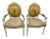 19th Century Reproduction Italian Dining Armchairs by Caspani Tino - Set of 2 For Sale