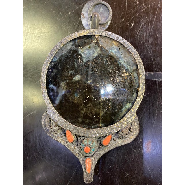 Tribal Mid 20th Century Sterling Silver Mirrored Tribal Wall Hanging For Sale - Image 3 of 6