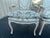 Ivory Pair of Vintage French-Style Bergère Armchairs For Sale - Image 8 of 11