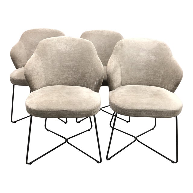 Minotti Leslie Dining Chairs - Set of 4 | Chairish