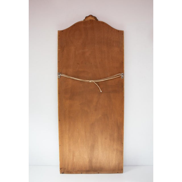 Wood French Mirror in Gilded Wood, 1950s For Sale - Image 7 of 11