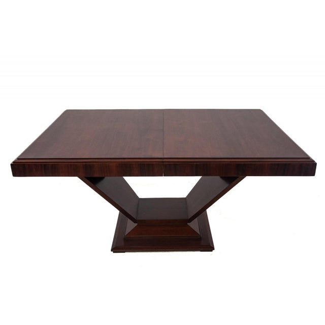 Vintage Extendable Table in Walnut with Chairs by Louis Majorelle, 1920s, Set of 7 For Sale - Image 9 of 18