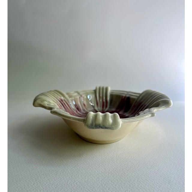 Ceramic 1940s German Art Deco Drip Glaze Celadon Art Pottery Bowl For Sale - Image 7 of 18