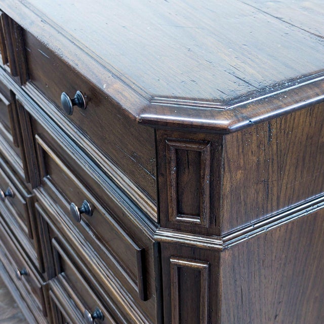 Wood Millcreek Furniture 12-Drawer Dark Wood Dresser For Sale - Image 7 of 10
