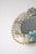 Small Vintage Venetian Murano Glass Wall Mirror with Turquoise Flowers, 1950s For Sale - Image 4 of 6