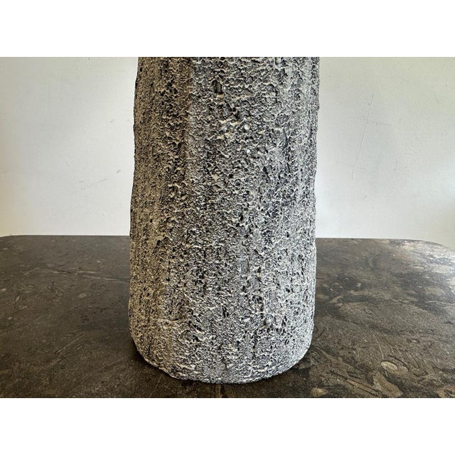 Grey Ceramic Table Lamp, 1980s For Sale - Image 10 of 11