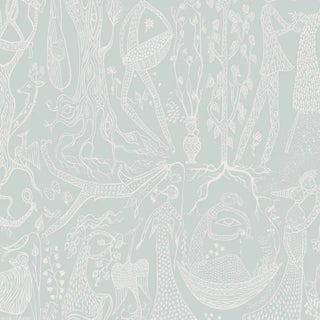 Borastapeter Poème D´Amour Wallpaper in Mineral For Sale