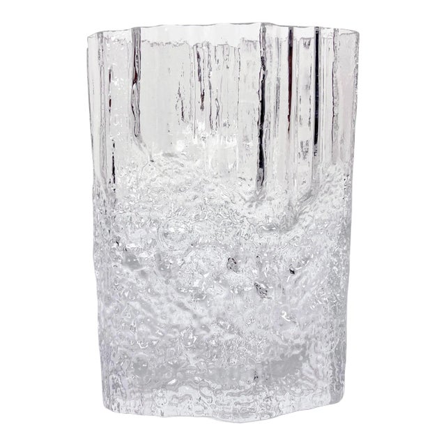 Vintage "Pinus" Glass Vase by Tapio Wirkalla for Iitalla For Sale