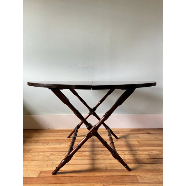 Wood 1920s Antique Mahogany Folding Chart Table For Sale - Image 7 of 11