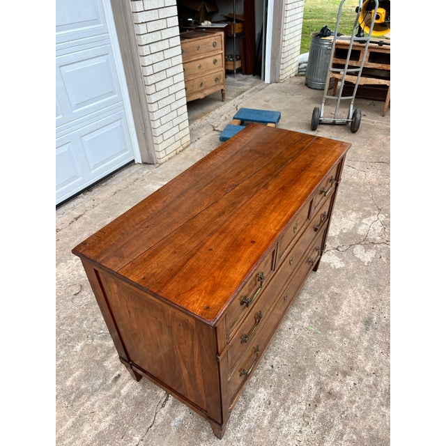 French 19th Century Louis XVI Mahogany Commode / Chest of Drawers For Sale - Image 10 of 12
