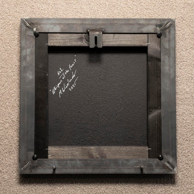 Mats Wieslander, Whispers of the Forest No 1, 2025, Acrylic and Ink on Oxidized Sheet Metal For Sale - Image 4 of 6