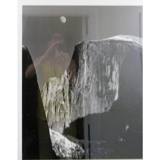 A large framed Moon and Half Dome Yosemite print by Ansel Adams, created in 1989 using lithography. This portrait...