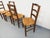 Vintage Brutalist Chairs in Wood and Straw, 1960s, Set of 4 For Sale - Image 11 of 18