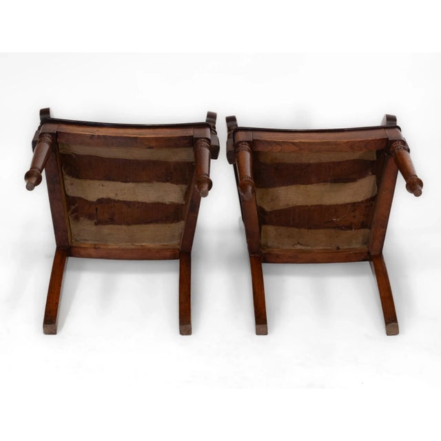 Mid 19th Century English Country Elm Kitchen Armchairs, Set of 2 For Sale - Image 14 of 17