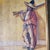 A hand painted oil on canvas portrait painting of a Mexican Vaquero. Original gold frame. Unsigned