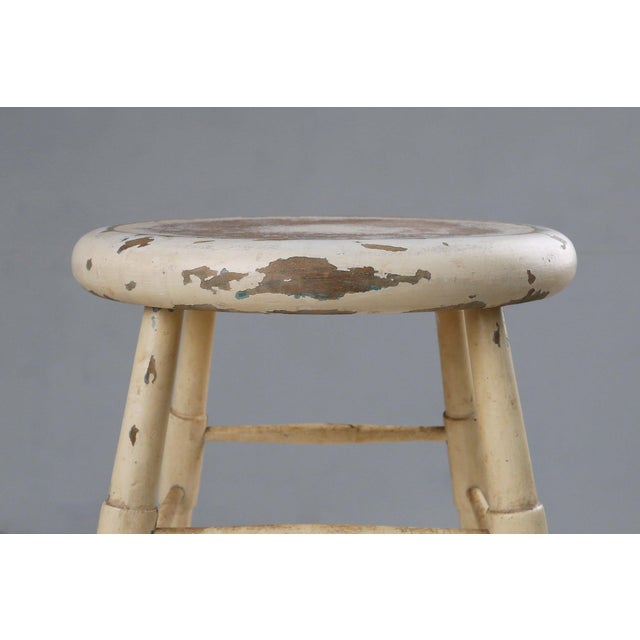 A wonderfully timeworn example of Belgian rural craftsmanship, this 1930s rustic stool. It embodies the quiet poetry of...