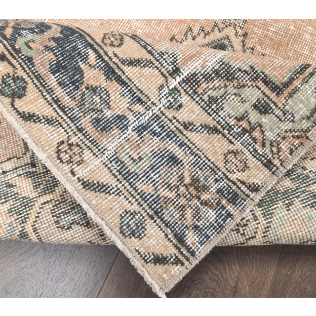 Orange 2'6x12'5 Konya - Vintage Turkish Hand-Knotted Runner Rug For Sale - Image 8 of 9