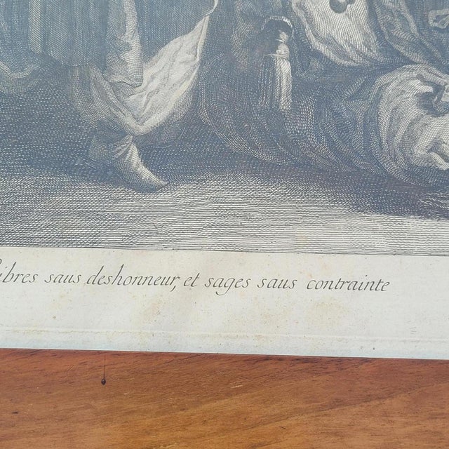 Black AP Maggiotto, Voltaire's Zaire, 19th Century, Engravings, Framed, Set of 2 For Sale - Image 8 of 18