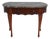 Vintage Victorian Style Mahogany Marble Top 1 Drawer Console Table For Sale