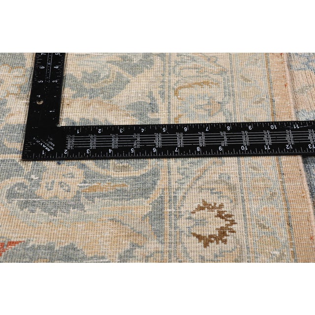 Textile Antique Persian Mashhad Rug, 09'09 X 13'02 For Sale - Image 7 of 10
