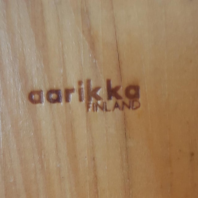 Scandinavian Letter Holder by Aarikka, Finland, 1970s, in Very Good conditions. Designed 1970 to 1979 This piece has an...