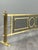 Gold 20th Century Louis XVI Brass Fireplace Set of Fire, Set of 7 For Sale - Image 8 of 9
