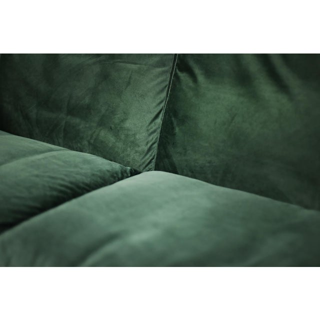 Brown Vintage Norwegian Rosewood and Bottle Green Velour Sofa and Chair by Knut Sæter for Vatne Møbler, 1960s, Set of 2 For Sale - Image 8 of 18