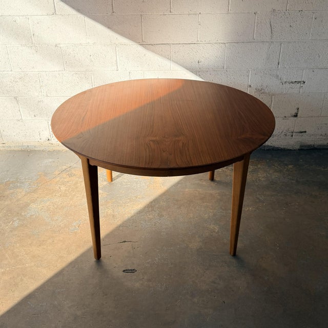 Mid 20th Century Monumental Henning Kjærnulf Model 62 Danish Modern Teak & Oak Dining Table Sorø Stolefabrik 4 Original Leaves Vintage For Sale - Image 5 of 17