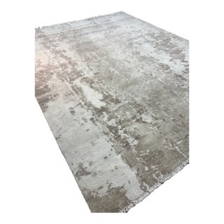 Restoration Hardware Azore Silk Rug — 9’ X 12’ Hand-Knotted Silk, Linen & Wool | Luxe Density For Sale