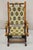 Antique Victorian Small Child's Maple Wood Platform Rocker Rocking Chair. Item features floral tapestry upholstery,...