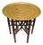 Middle Eastern Folding Tea Table with Removable Brass Circular Tray in the style of Liberty of London, 1890s, Set of 2 For Sale